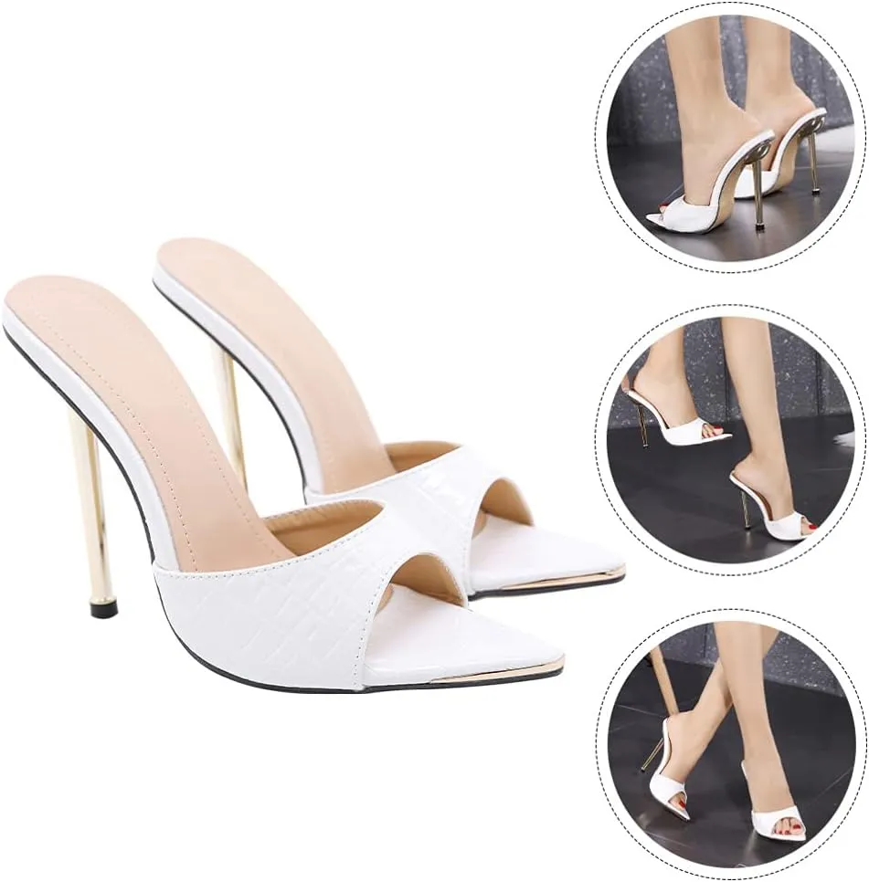 1 Pair of Pointy Shoes Fashion Sandals Summer High Heels Female Banquet Footwear
