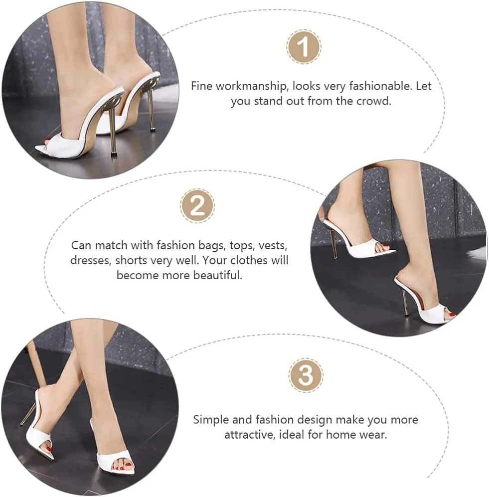 1 Pair of Pointy Shoes Fashion Sandals Summer High Heels Female Banquet Footwear