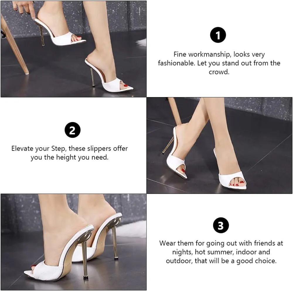 1 Pair of Pointy Shoes Fashion Sandals Summer High Heels Female Banquet Footwear
