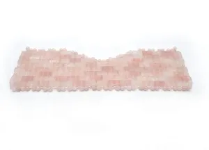 100% Rose Quartz Jade Eye Mask, Jade Sleeping Mask for Relieving Eye Bags and Dark Circles, Yoga Meditation Tools