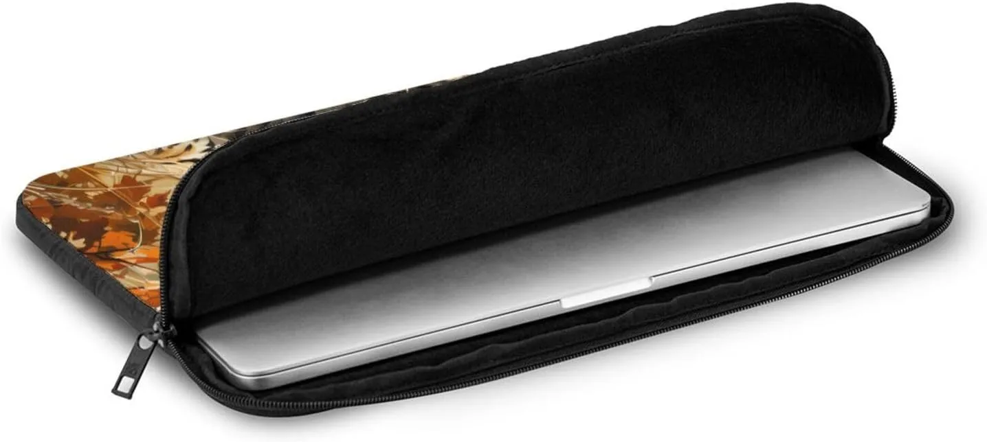 15 Inch Laptop Case Computer Sleeve Shockproof Water-Resistant Notebook Case Bag for Business Travel and Daily Use Leopard in Search of Prey Prints