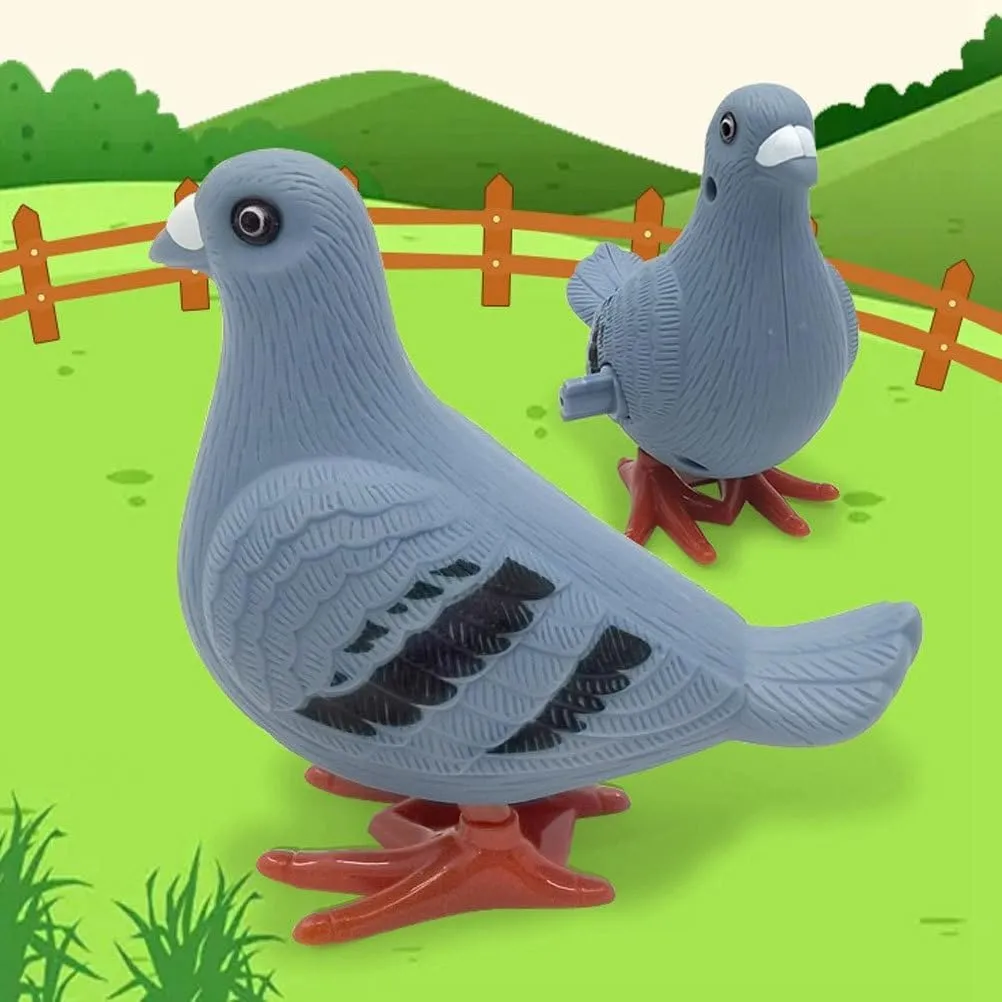 15 Pcs Pigeon Wind-up Toys Pigeons Bird Whistle Pigeon Stuffed Animal Bird Whistle for KidsMini Clockwork Jumping Pigeons for Kids Ideal for Easter Birthdays Party Favors and Student Prizes