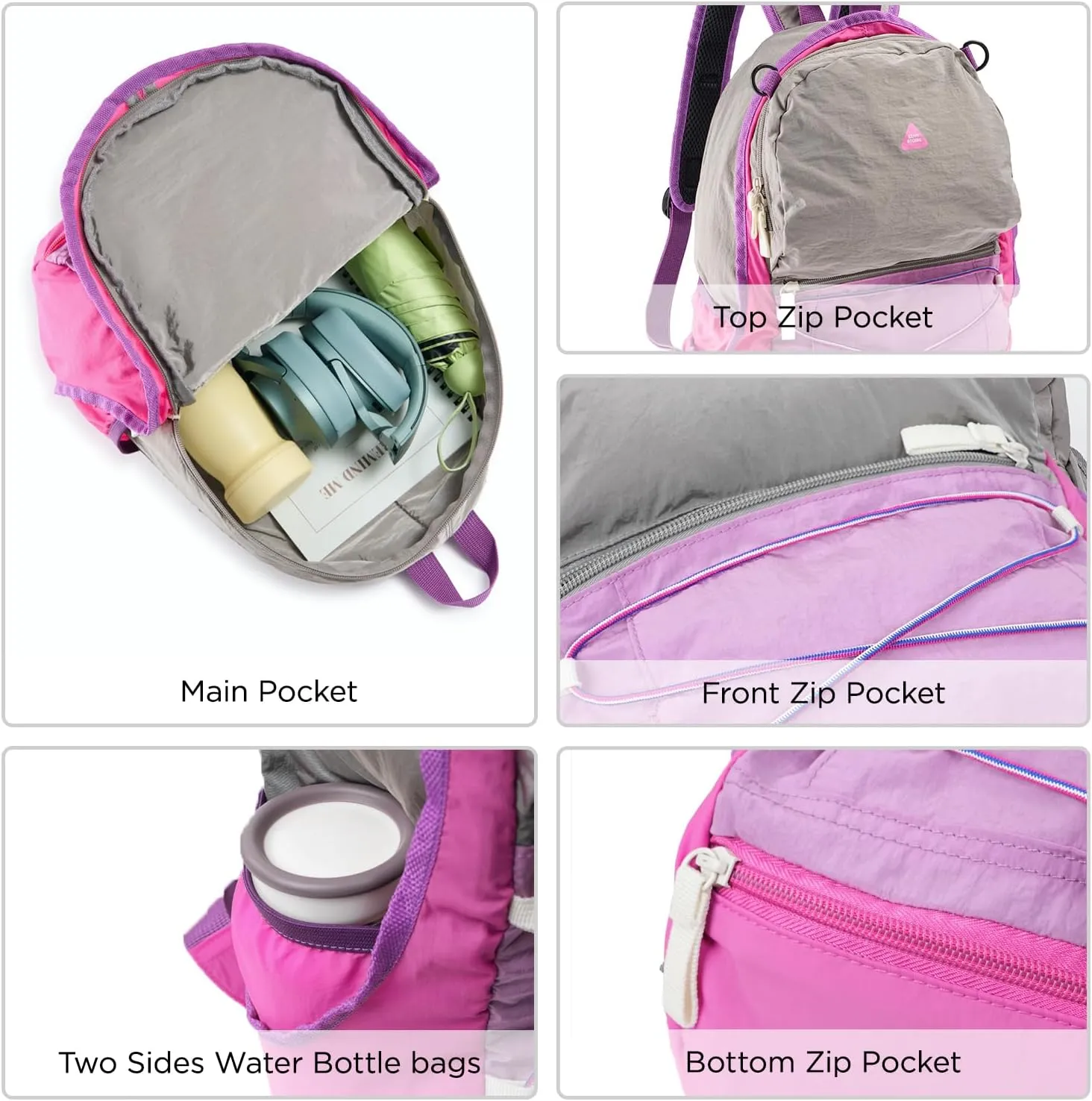 15L Kids Backpack for boys and girls, Small Ultra Lightweight Hiking Backpack for kids with Mesh Storage Bag, Water Resistant Travel Outdoor Sport Camping Daypack