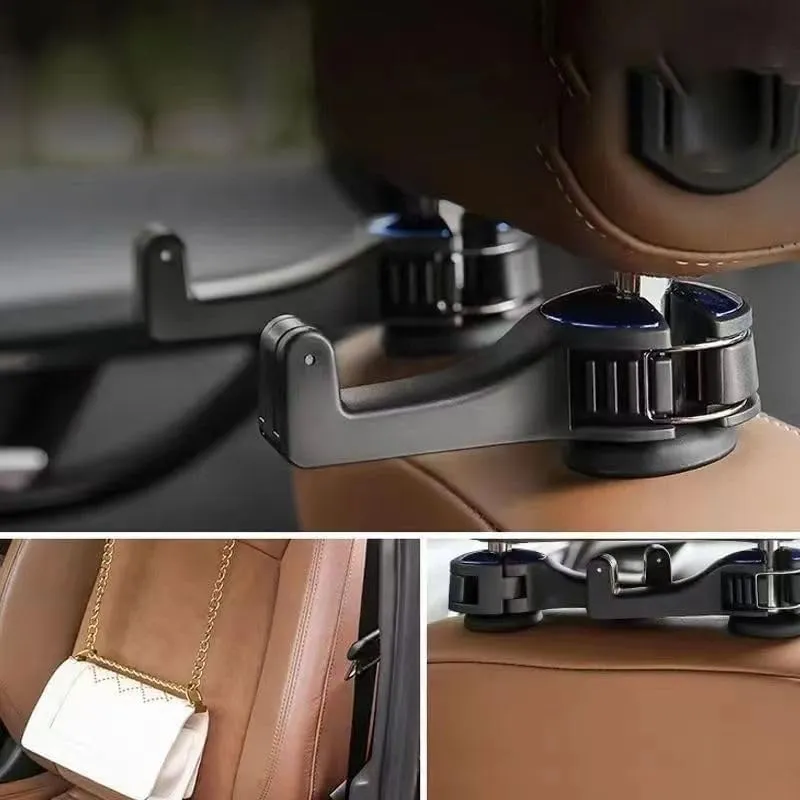 2 Pack for Ford Fiesta Fusion Escort Focus Mondeo Kuga Ecosport Car Seat Headrest Hook Car Purse Hook Car Handbag Car seat Accessories Durable car Interior,C Blue