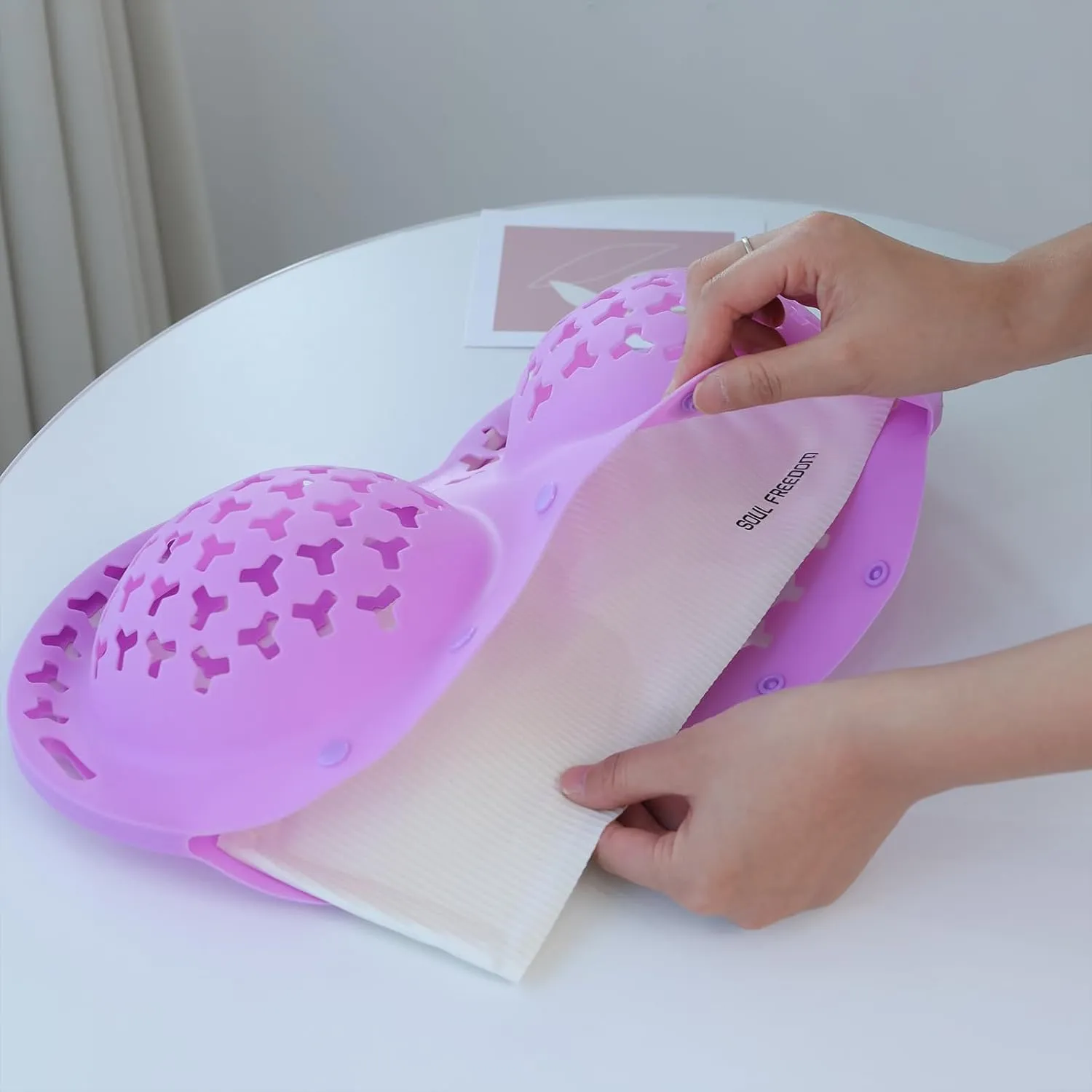 2PCS Silicone Bra Washing Bags for Laundry,Delicates Mesh Laundry Bags, Suitable for all Cup Sizes bra,Sports Bras, Swimsuits, Socks & Silk protector,Anti Deformation Lingerie Bag for Machine