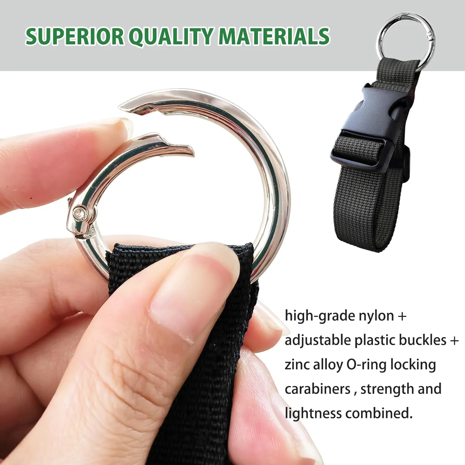 3 Pcs Jacket Holder Luggage Strap Jacket Gripper Add a Bag Luggage Strap Handbag Clip Use to Carry Make Your Hands Free - Black
