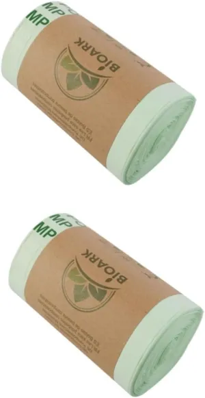 3 Rolls 50Pcs Trash Bhome Rubbish Bags Degradation Garbage Bgarbage Storage Pouch Corn Starch Garbage Bpractical Garbage Bags Flat Rubbish Bhousehold Garbage Bags/Green*2Pcs/1 Count (Pack of