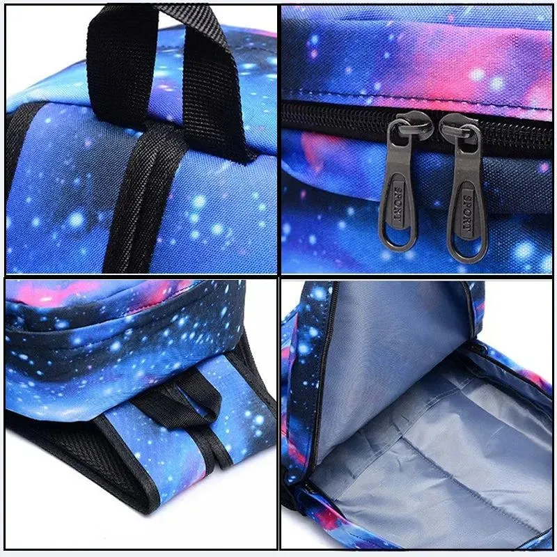 3Pcs/set Anime Pokemon Pikachu Backpack for Boys Girls Light Weight Bag Hildren Schoolbag Student Kawaii Backpack Back To School