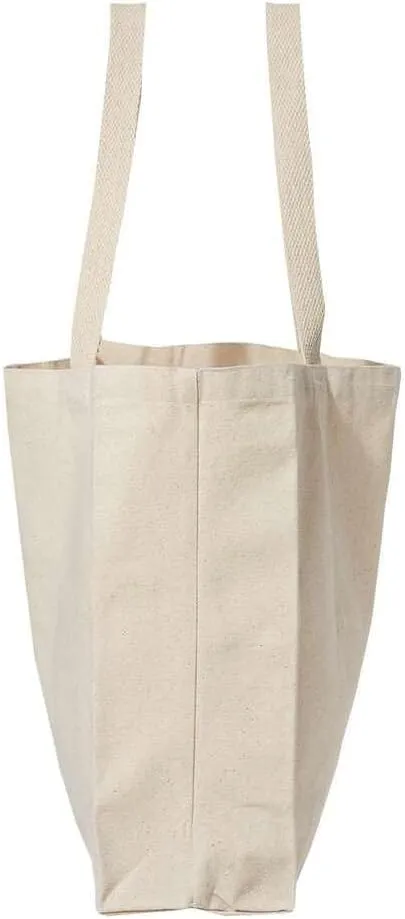 5 | 6 | 12 | 24 | 48 | 192 Isabella Blank Cotton Canvas Large Reusable Grocery Tote Bags
