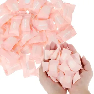 50 Pcs Compressed Towels Tablets, Disposable Face Towels Portable Coin Tissues Mini Face Towels for Travel Camping Hiking Sport Beauty Salon Home Hand Wipes and Other Outdoor Activities
