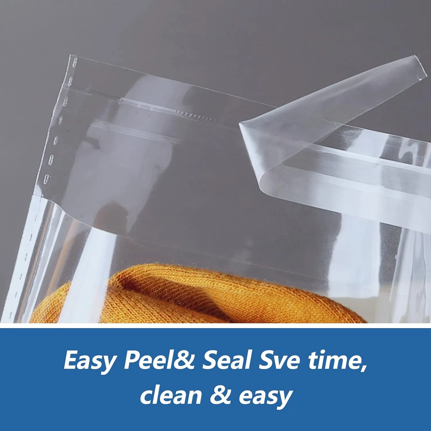 5" x 7" (1000 Count) Clear Cellophane Bags - Self Sealing Cello Plastic Poly Bags- for A2 A4 A6 Cads & Envelopes, Bakey, Cookies, Candies
