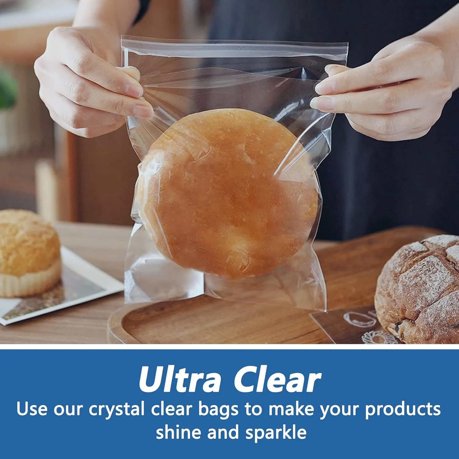 5" x 7" (1000 Count) Clear Cellophane Bags - Self Sealing Cello Plastic Poly Bags- for A2 A4 A6 Cads & Envelopes, Bakey, Cookies, Candies