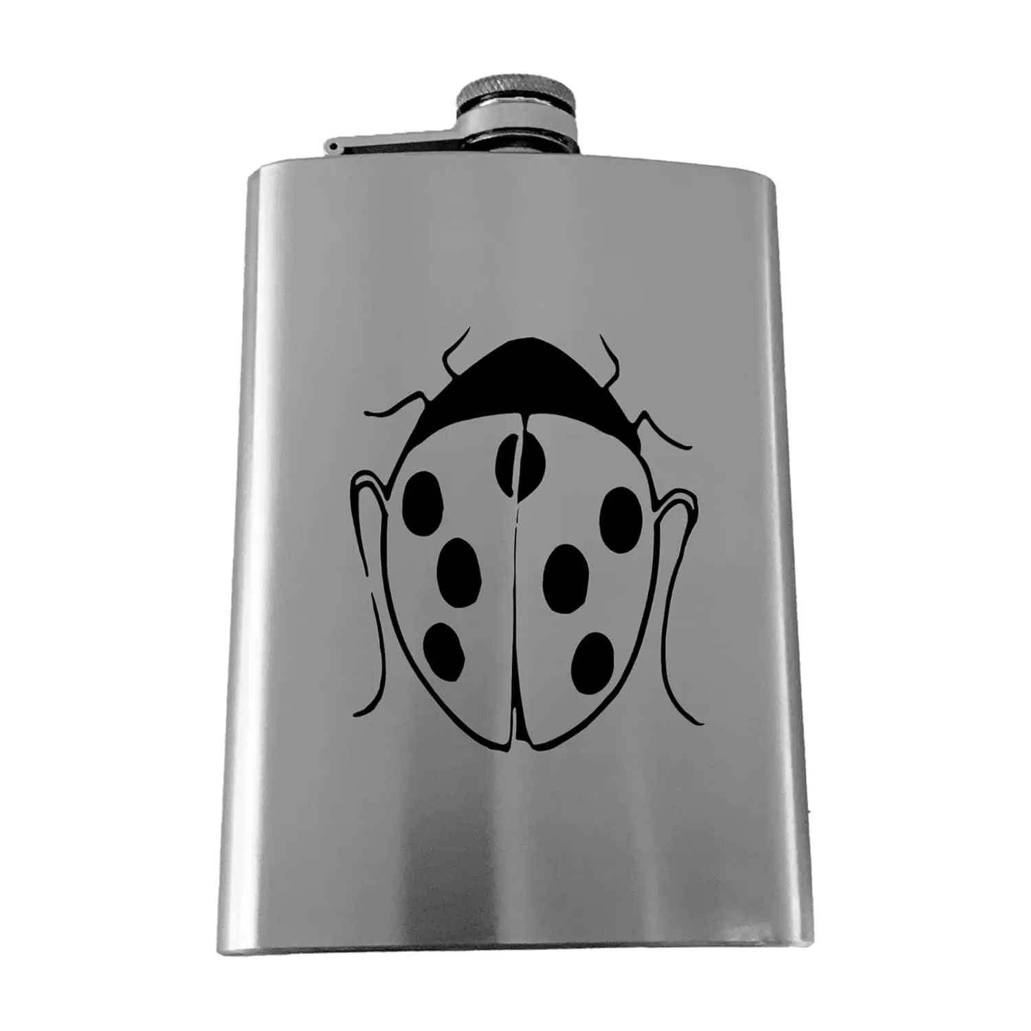 8oz LadyBug Flask (Stainless Steel)
