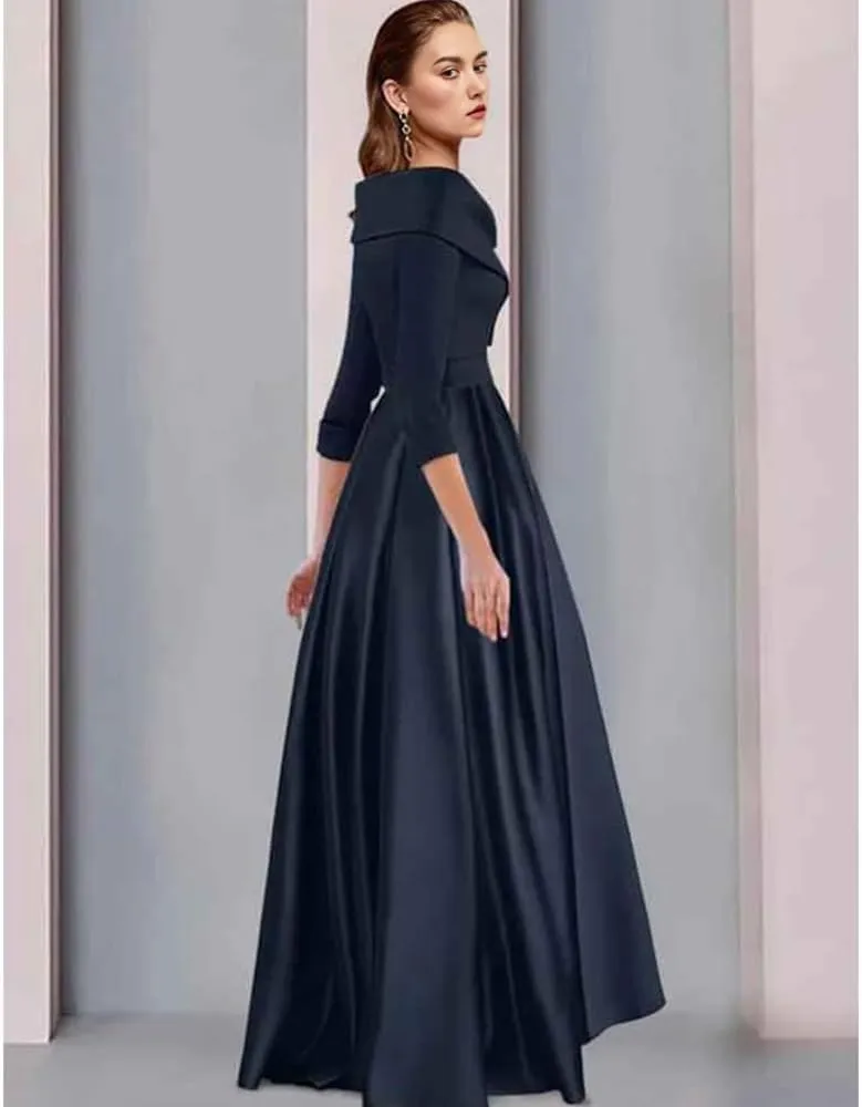 a-line Mother of Bride Dresses high Low Asymmetrical Evening Gowns for Women Formal