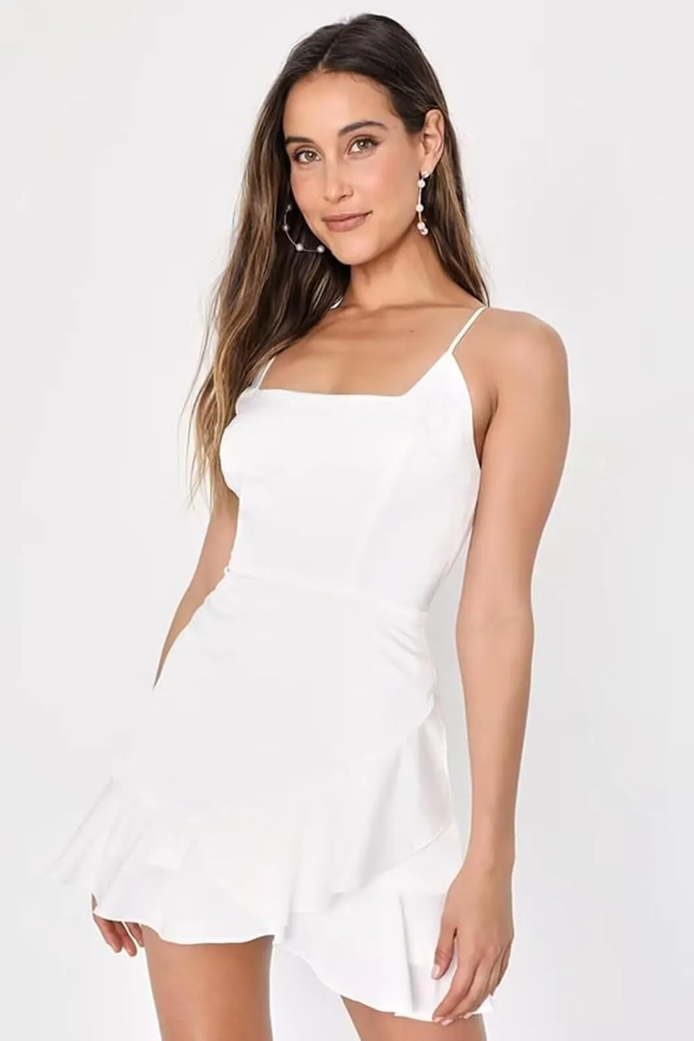 A Line Sherri Hill Homecoming Dresses Spaghetti Straps Short Prom Dresses Satin Party Dress SH1025