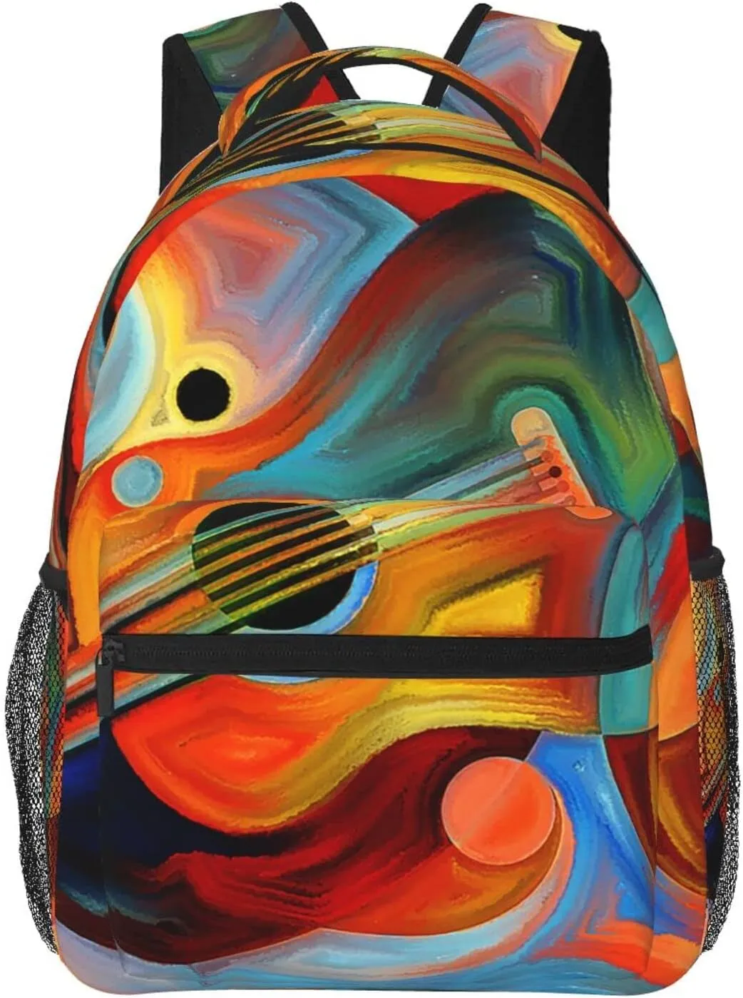 Abstract Music And Rhythm Stylish Casual Backpack Purse For Women Personalized Laptop Backpacks With Multiple Pockets Computer Daypack For Work Business Travel