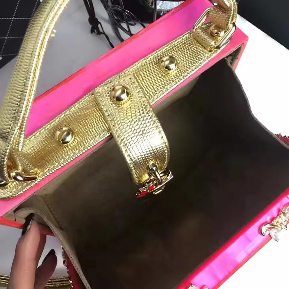 Acrylic Purse Clutch Bags Perspex Carved Bag Evening Handbags for Women Crystal Crossbody Shoulder Purse Wedding