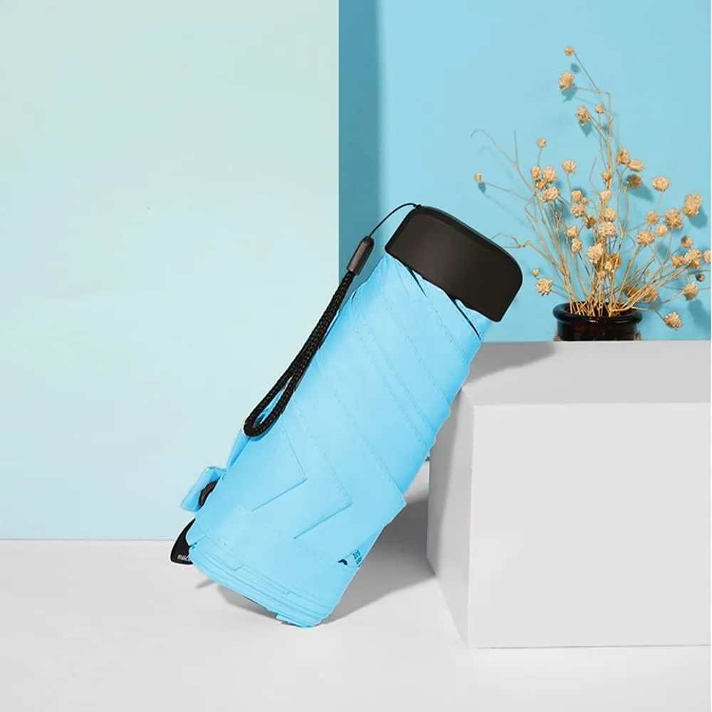 AFULILI Small Compact Travel Umbrella UV Protection Mini Umbrella Perfect for Travel Lightweight Portable Parasol Outdoor Sun & Rain Umbrellas