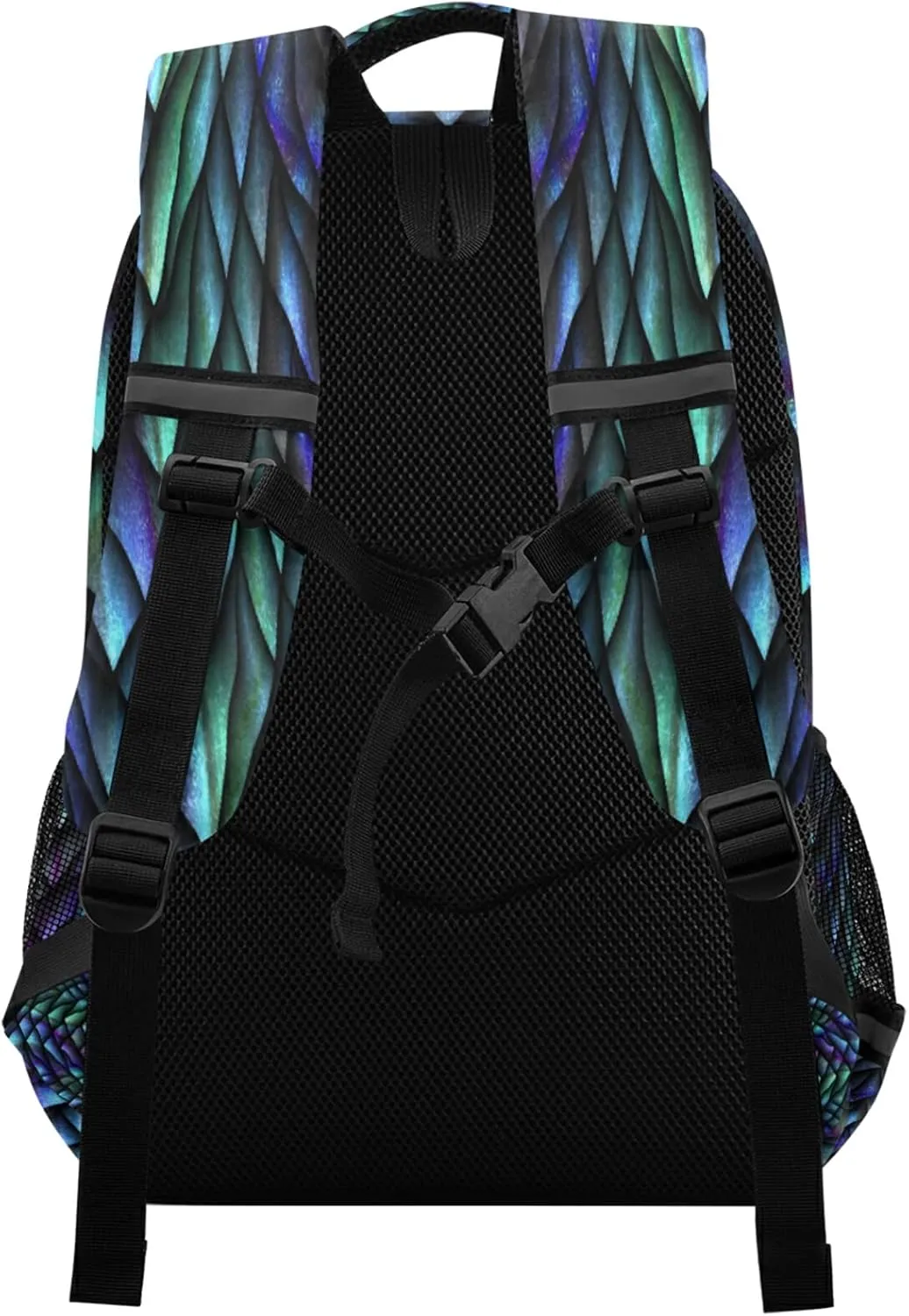 ALAZA Blue Dragon Scales Backpacks Travel Laptop Daypack School Book Bag for Men Women Teens Kids