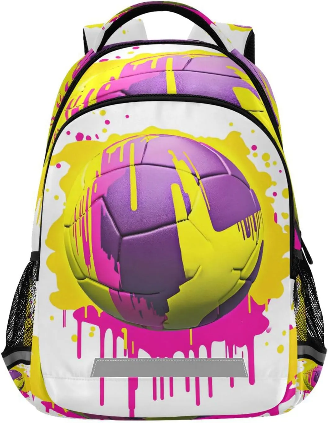 ALAZA Color Volleyball Backpacks Travel Laptop Daypack School Book Bag for Men Women Teens Kids