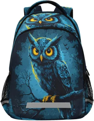 ALAZA Fierce Looking Owl Backpacks Travel Laptop Daypack School Book Bag for Men Women Teens Kids
