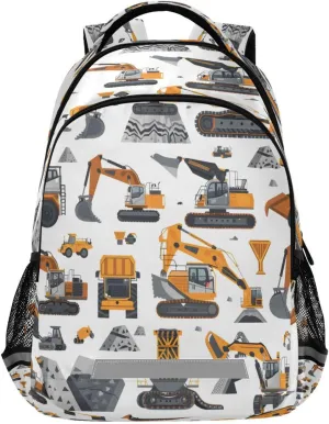 ALAZA Mining and Mineral Excavation Equipment Backpacks Travel Laptop Daypack School Book Bag for Men Women Teens Kids