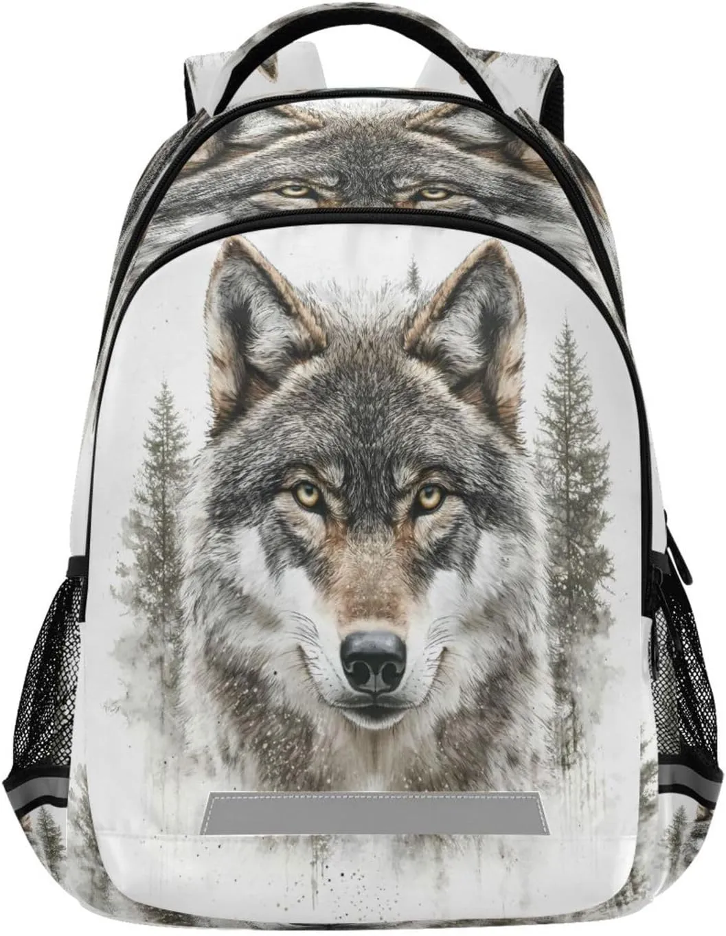 ALAZA Wolf Forest Pattern Backpacks Travel Laptop Daypack School Book Bag for Men Women Teens Kids