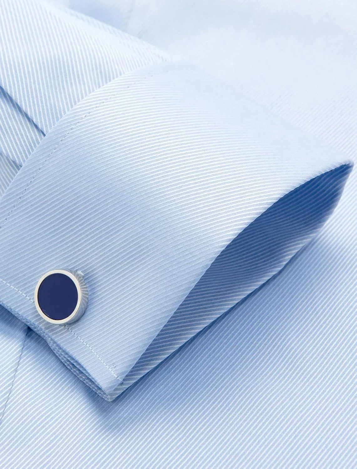 Alimens & Gentle Men's Dress Shirts French Cuff Long Sleeve Regular Fit (Include Metal Cufflinks and Metal Collar Stays)