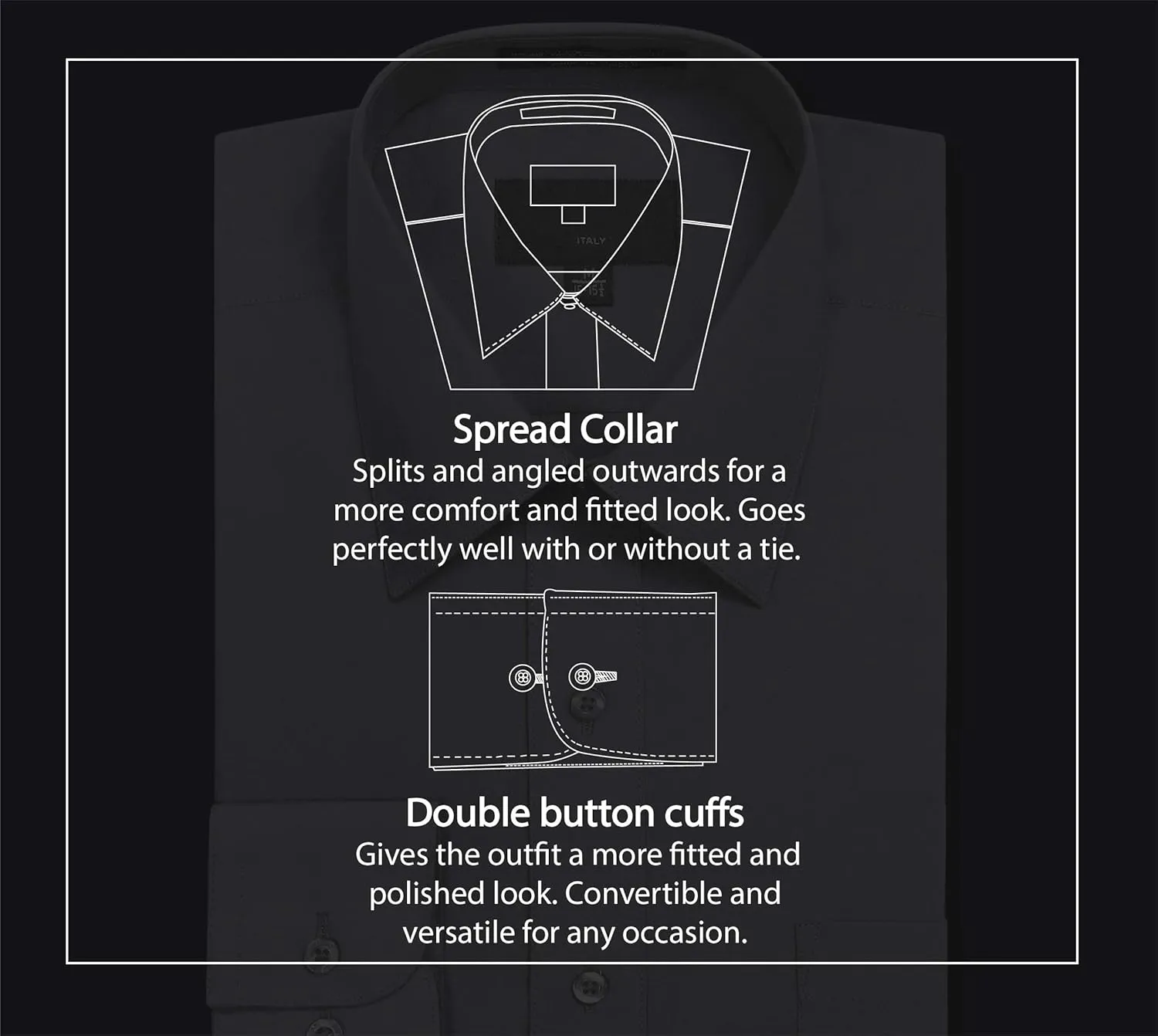 Allsense Men’s Regular-Fit Long-Sleeve Dress Shirt
