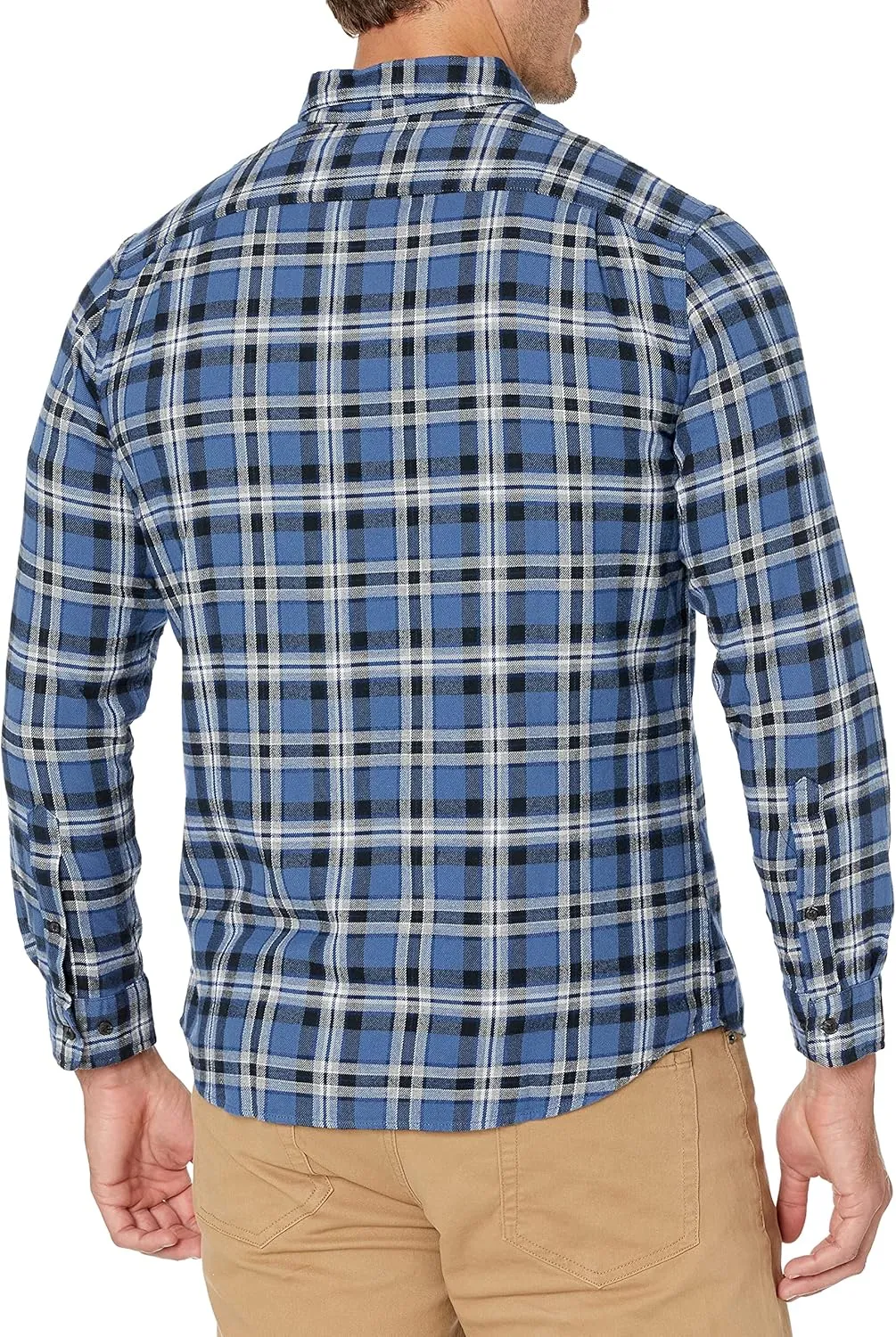 Amazon Essentials Men's Flannel Shirts Long Sleeve, Slim-Fit Button Down Plaid