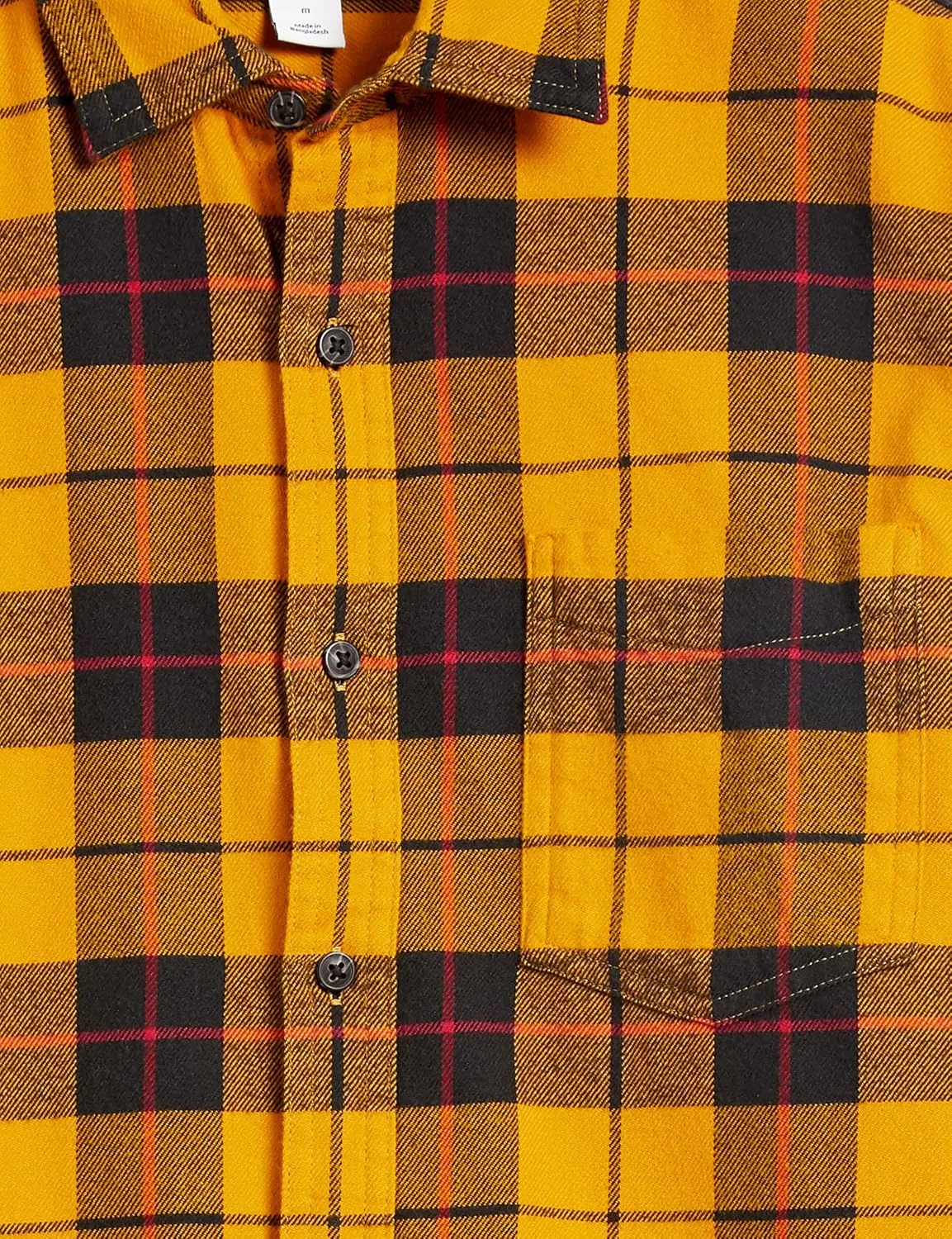 Amazon Essentials Men's Flannel Shirts Long Sleeve, Slim-Fit Button Down Plaid