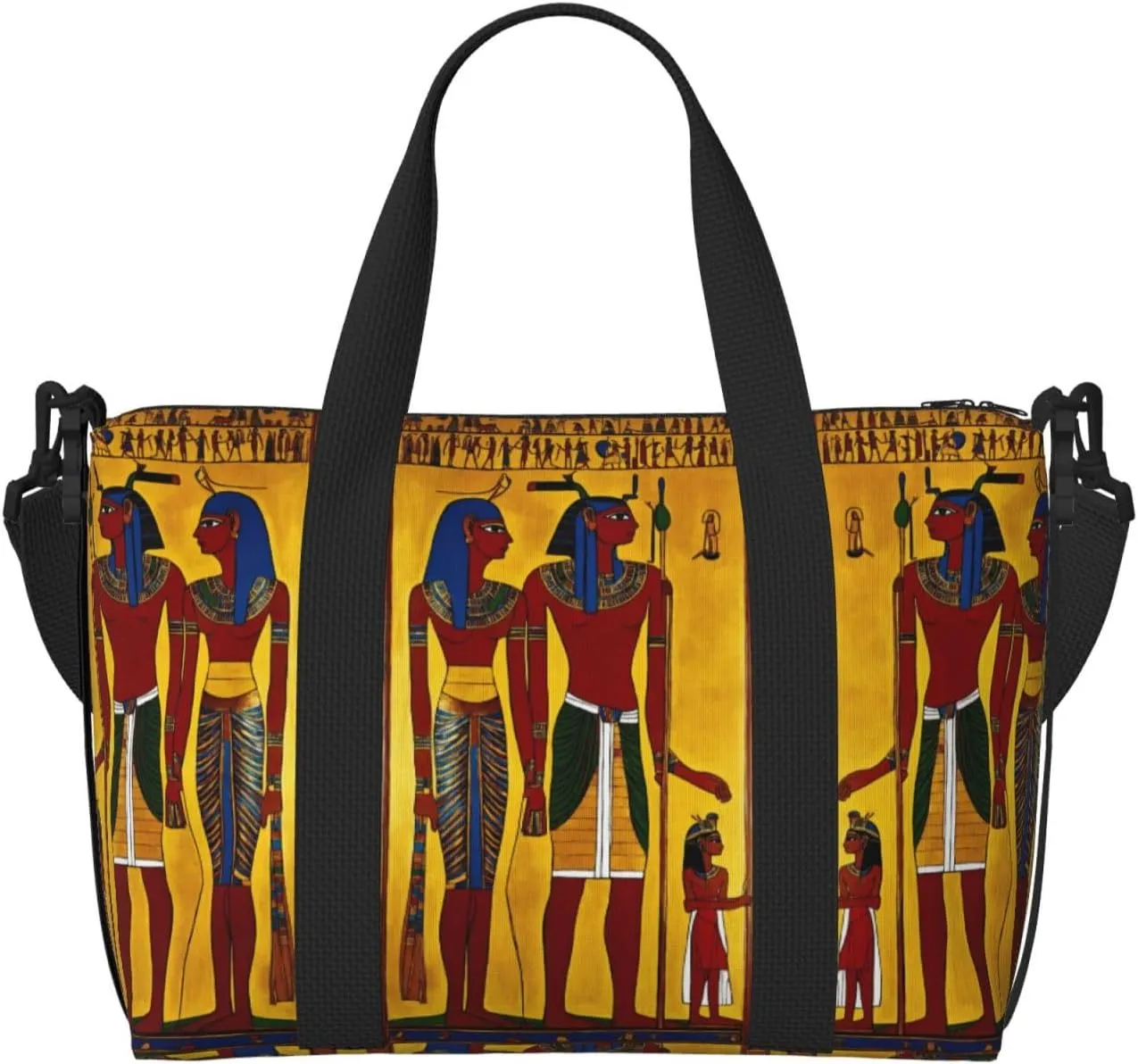 Ancient Egypt Tribe Series Print Versatile Travel Duffel Bag,The Companion For Business And Personal Trips