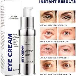 Anti-Wrinkle Magic Eye Cream, Anti-Aging Rapid Reduction Eye Cream, Massage Eye Cream, Instantly Reduces Wrinkles, Under-Eye Bags, Dark Circles (3Bottles)