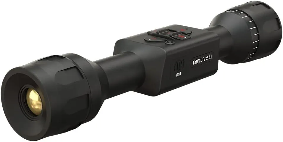 ATN Thor LTV Ultra Light Thermal Hunting Scope 4K  4056x3040 Thermal Sensor, 4K Video Record, One Shot Zero, 10h  Battery Power