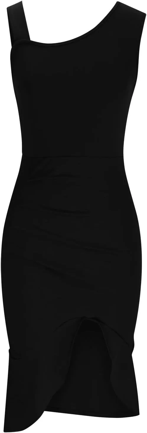 Aymnlox Summer Dress for Women 2023 Trendy Square Neck Ruched Bodycon Sleeveless Slim Midi Dresses Sexy Elegant Party Evening