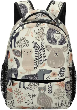 Backpacks Animal Pattern Travel Bag Laptop Backpack Casual Daypack for Weekender Business Hiking