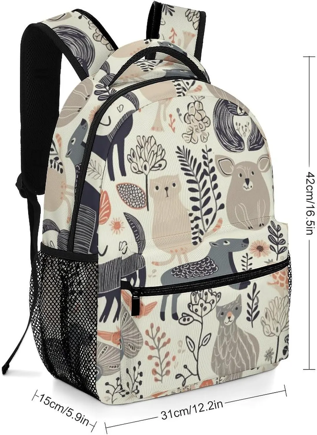 Backpacks Animal Pattern Travel Bag Laptop Backpack Casual Daypack for Weekender Business Hiking