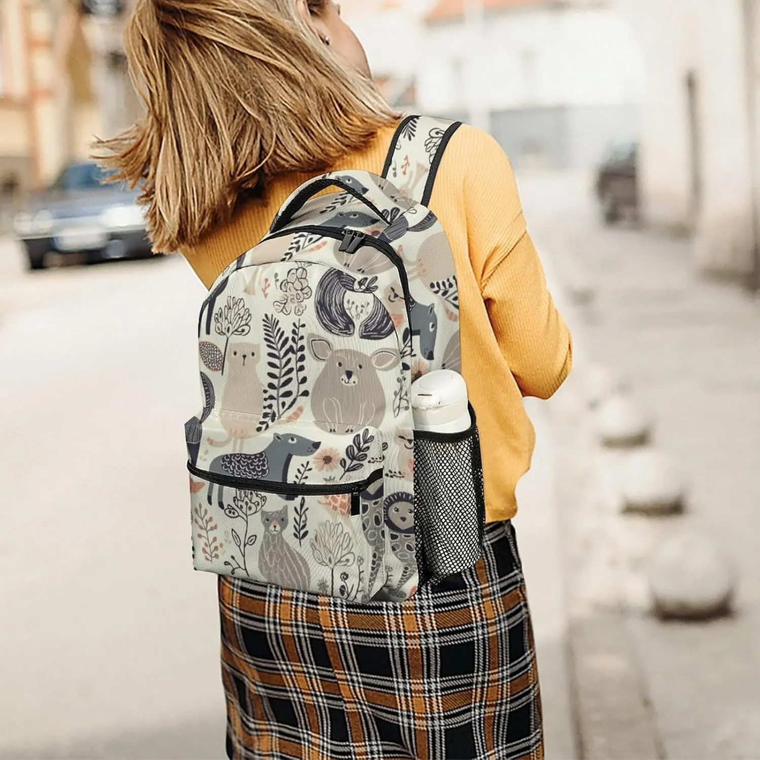 Backpacks Animal Pattern Travel Bag Laptop Backpack Casual Daypack for Weekender Business Hiking
