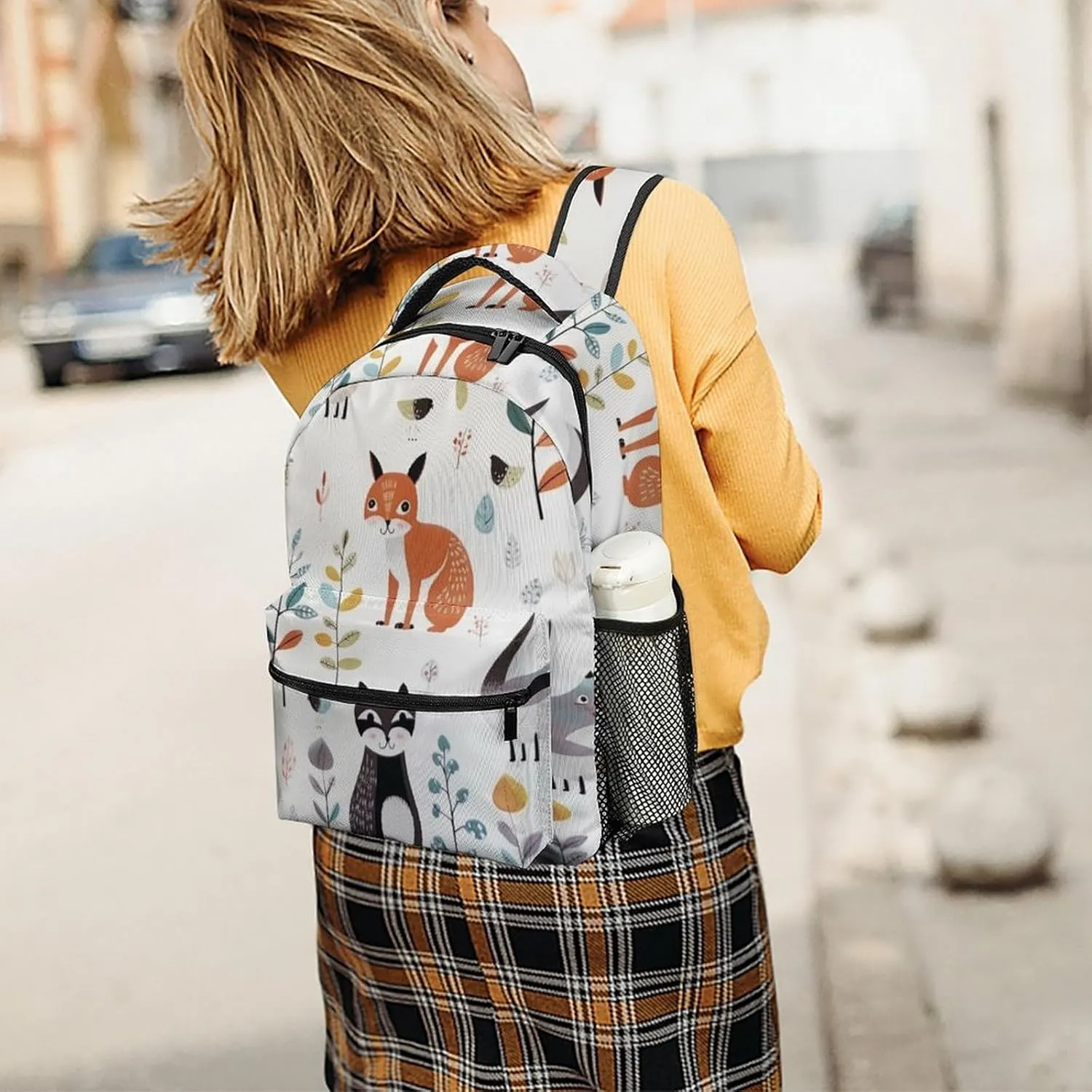 Backpacks Animal Picture Travel Bag Laptop Backpack Casual Daypack for Weekender Business Hiking