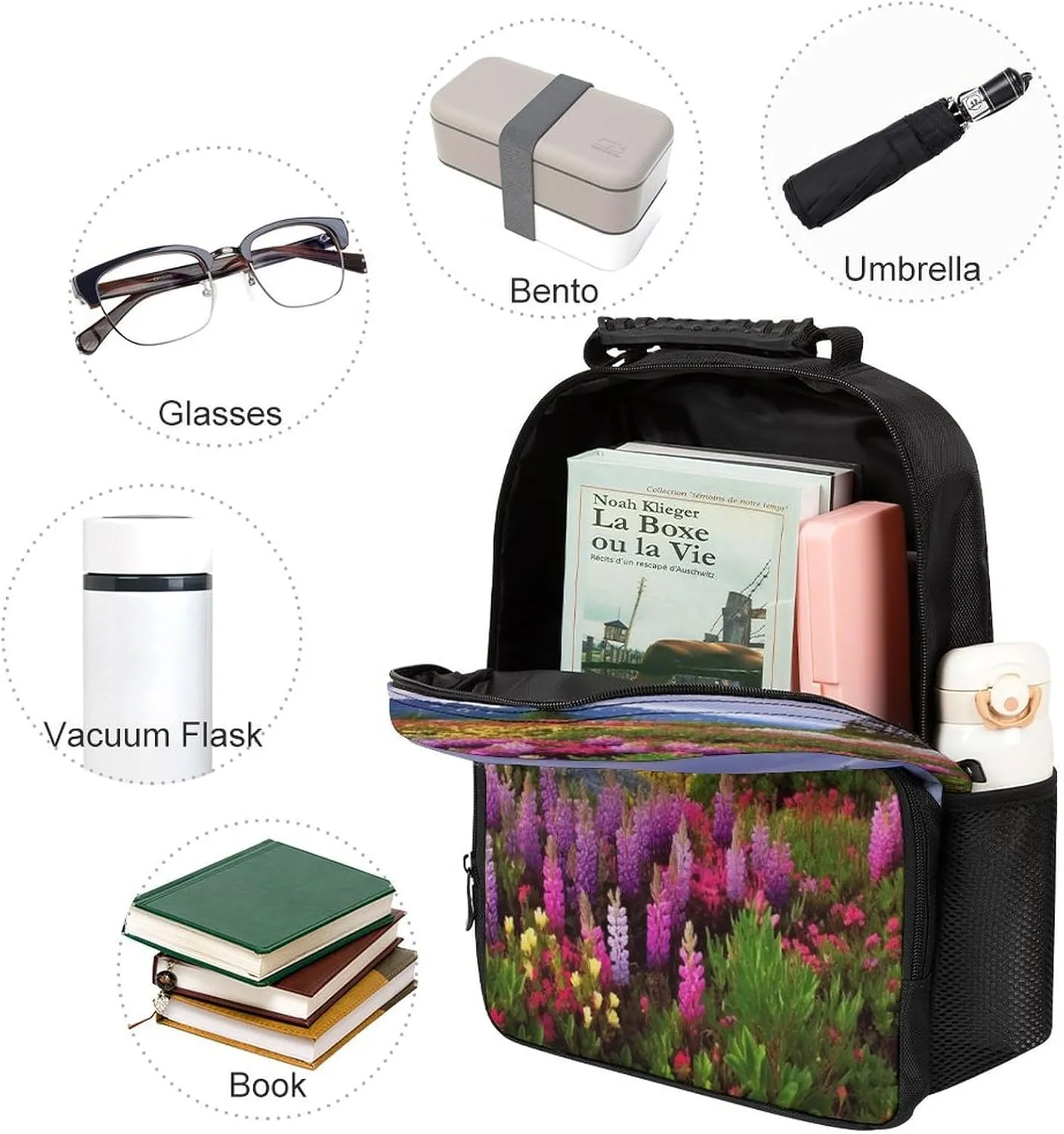 Backpacks Beautiful Flowers Mountain Travel Bag Business Work Laptop Backpack