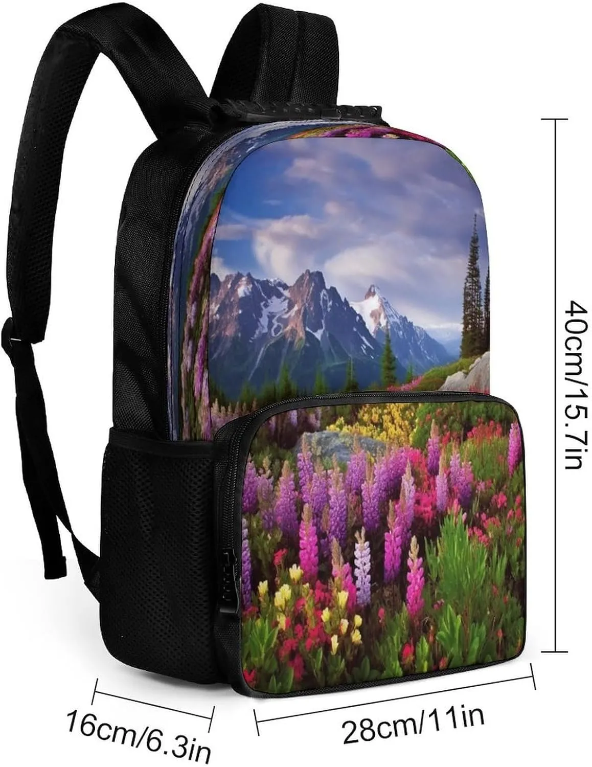 Backpacks Beautiful Flowers Mountain Travel Bag Business Work Laptop Backpack