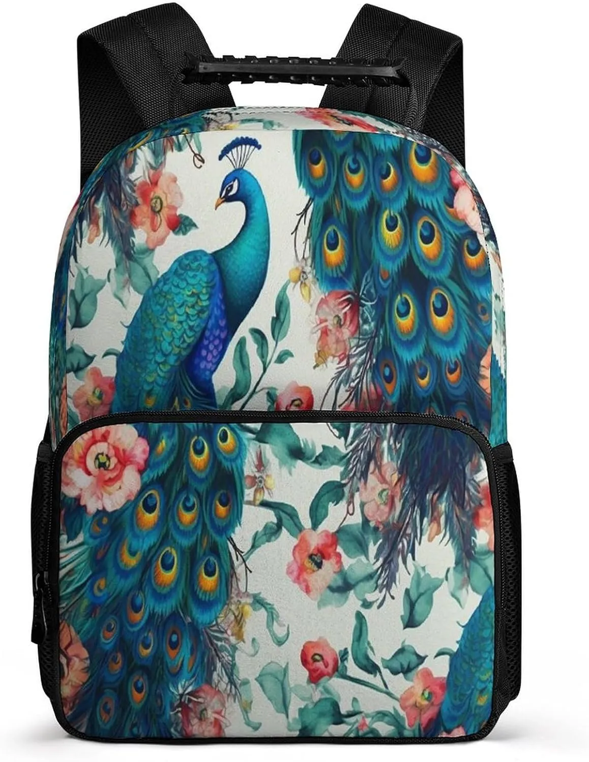 Backpacks Beautiful Peacock Flowers Travel Bag Business Work Laptop Backpack