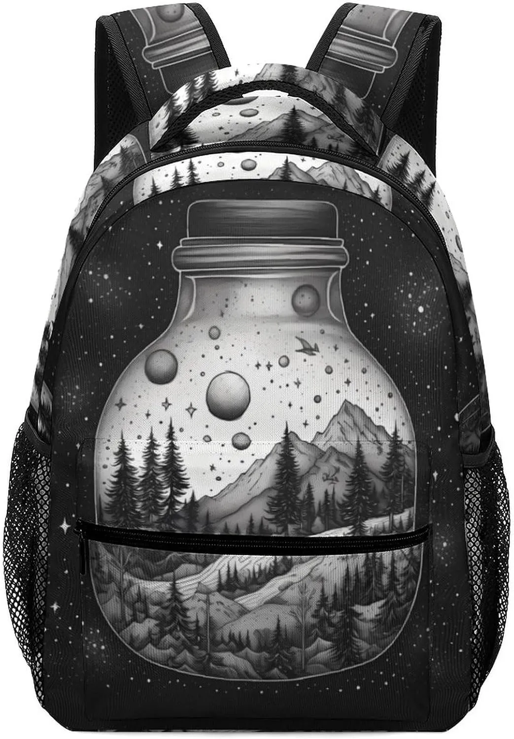 Backpacks Black And White Painting Travel Bag Laptop Backpack Casual Daypack for Weekender Business Hiking