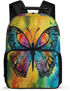 Backpacks Butterfly Tie Dye Travel Bag Business Work Laptop Backpack