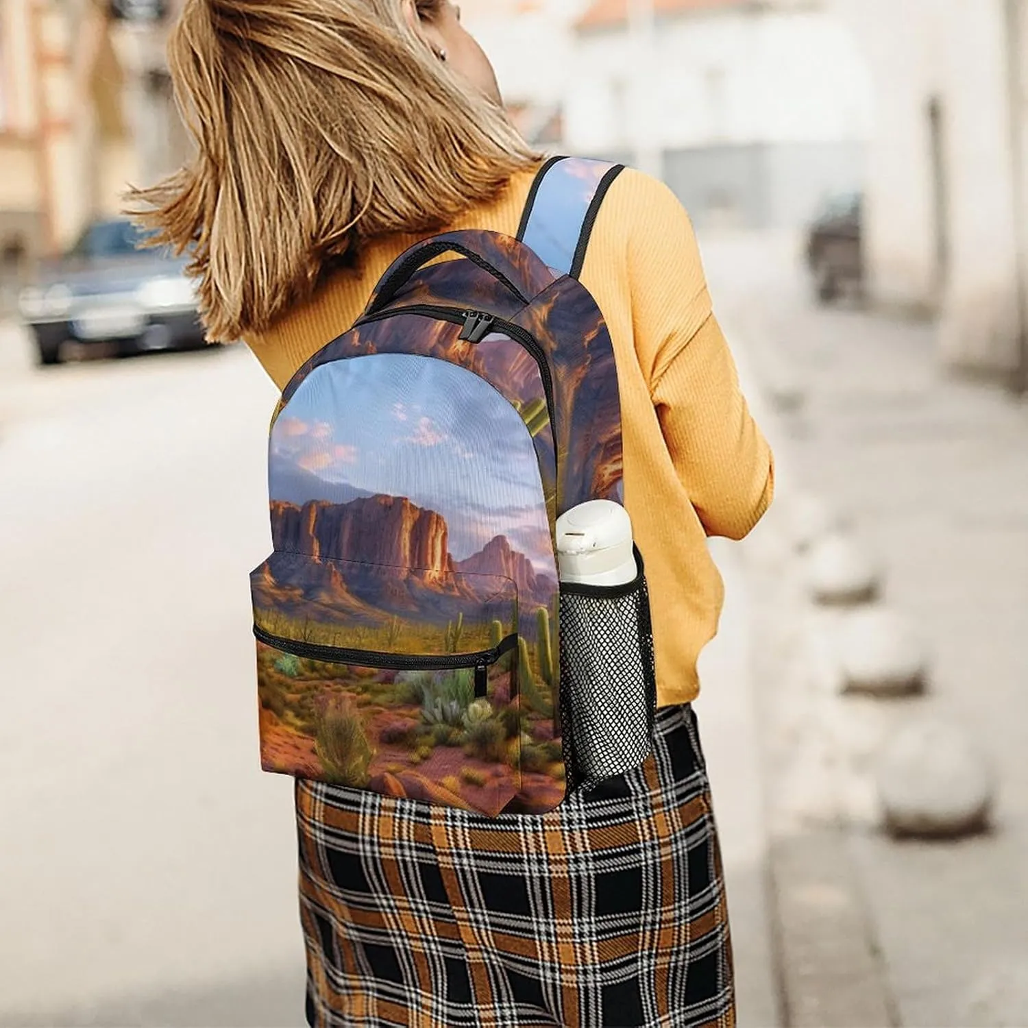Backpacks Cactus Landscape Travel Bag Laptop Backpack Casual Daypack for Weekender Business Hiking