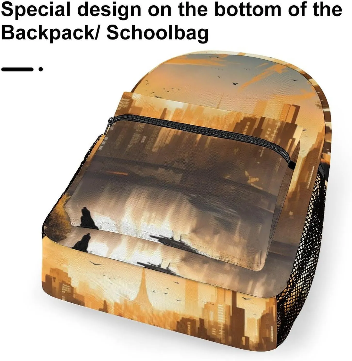 Backpacks City Landscape Travel Bag Laptop Backpack Casual Daypack for Weekender Business Hiking