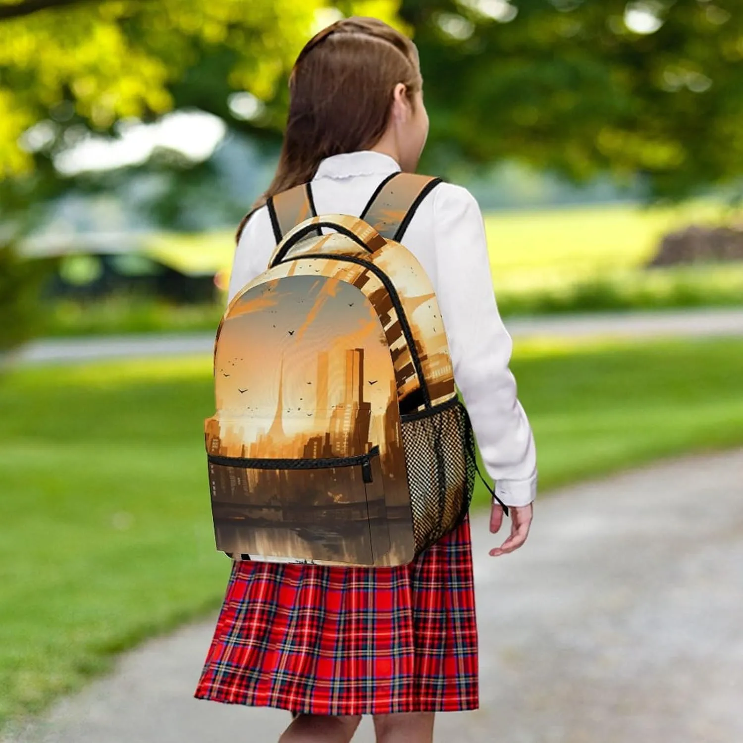 Backpacks City Landscape Travel Bag Laptop Backpack Casual Daypack for Weekender Business Hiking