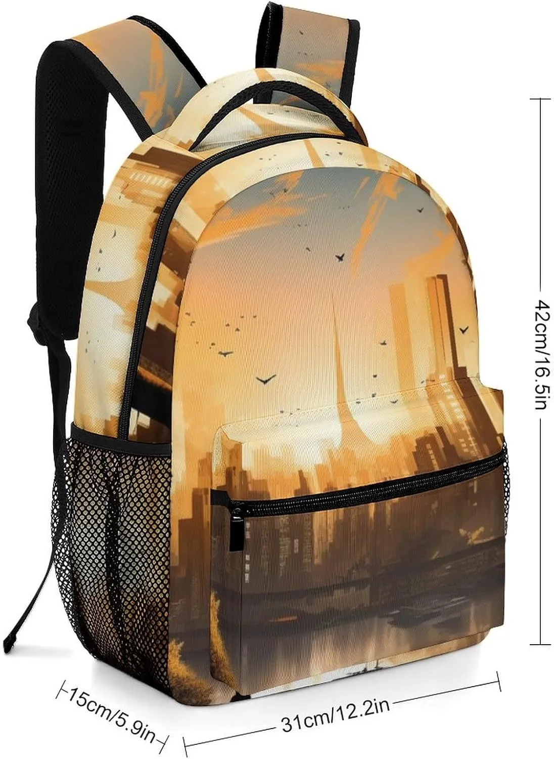 Backpacks City Landscape Travel Bag Laptop Backpack Casual Daypack for Weekender Business Hiking