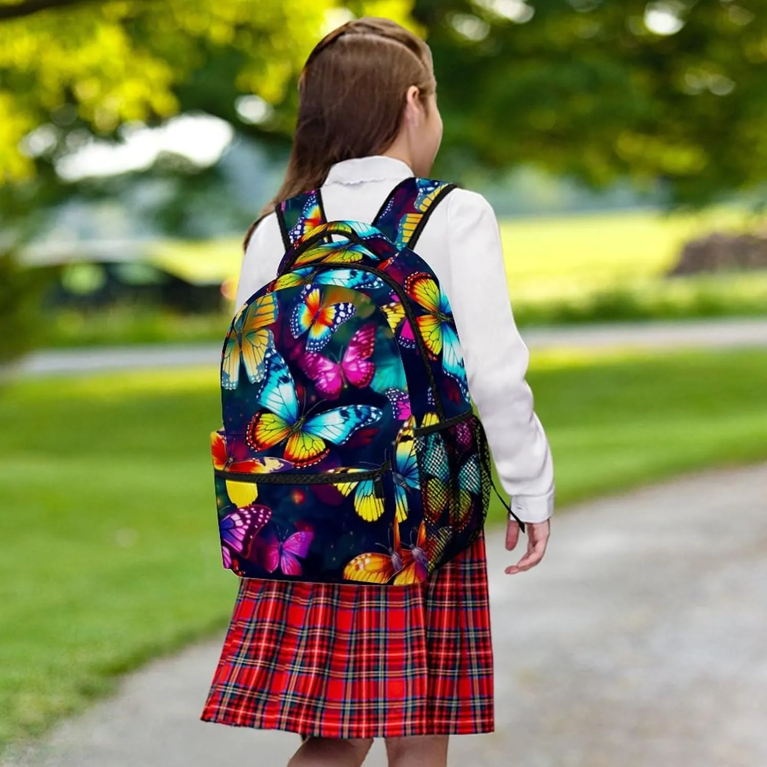 Backpacks Colorful Butterflies Travel Bag Laptop Backpack Casual Daypack for Weekender Business Hiking