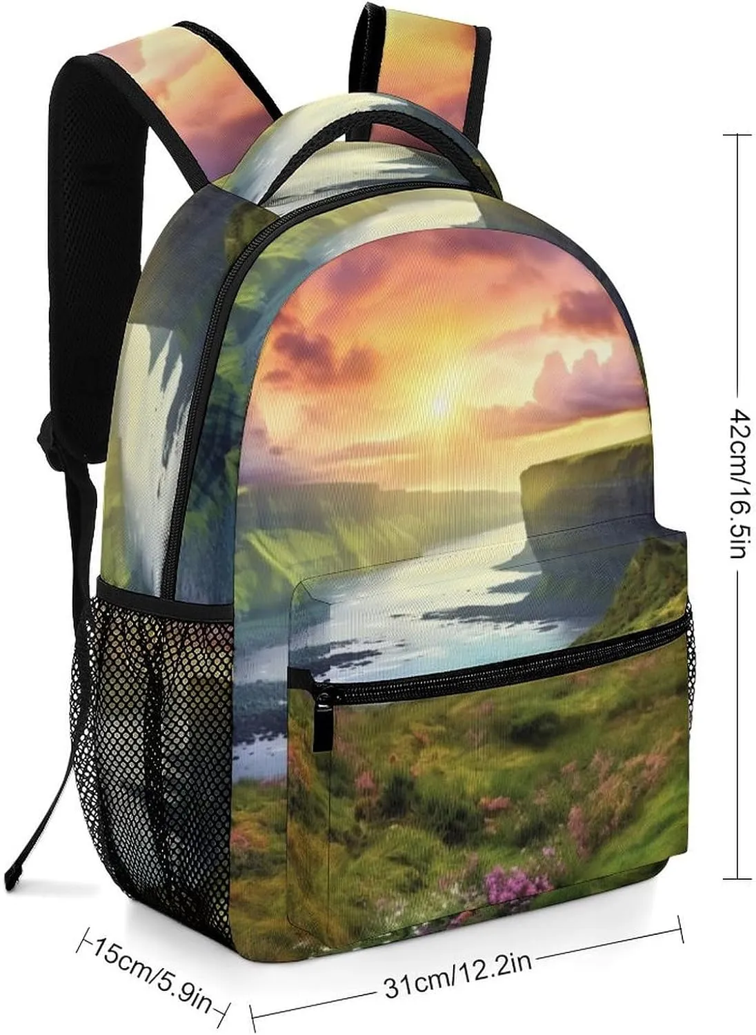 Backpacks Colorful Nature Landscape Travel Bag Laptop Backpack Casual Daypack for Weekender Business Hiking